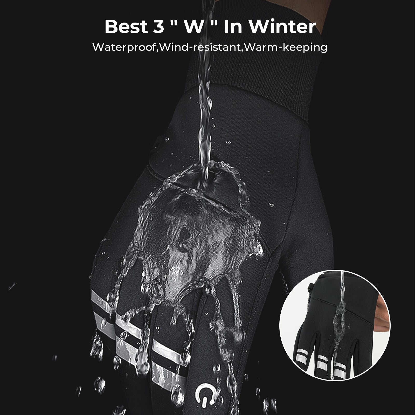 isinwheel Winter Gloves for Men Women