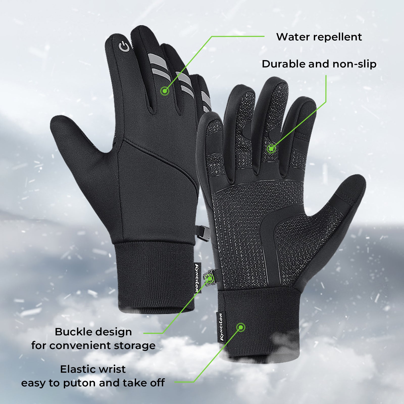 isinwheel Winter Gloves for Men Women