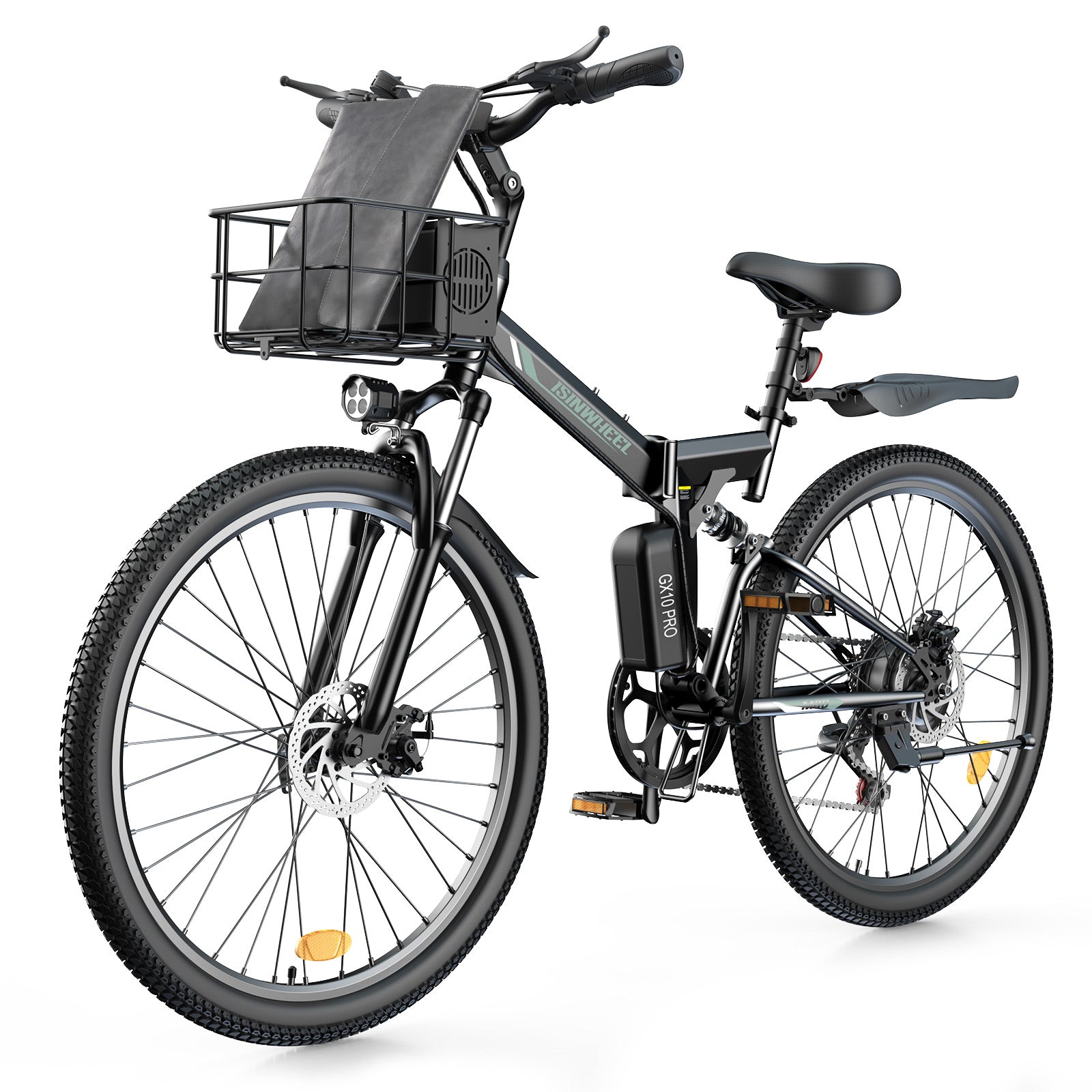 isinwheel M40 Folding Electric Bike with Basket - AU