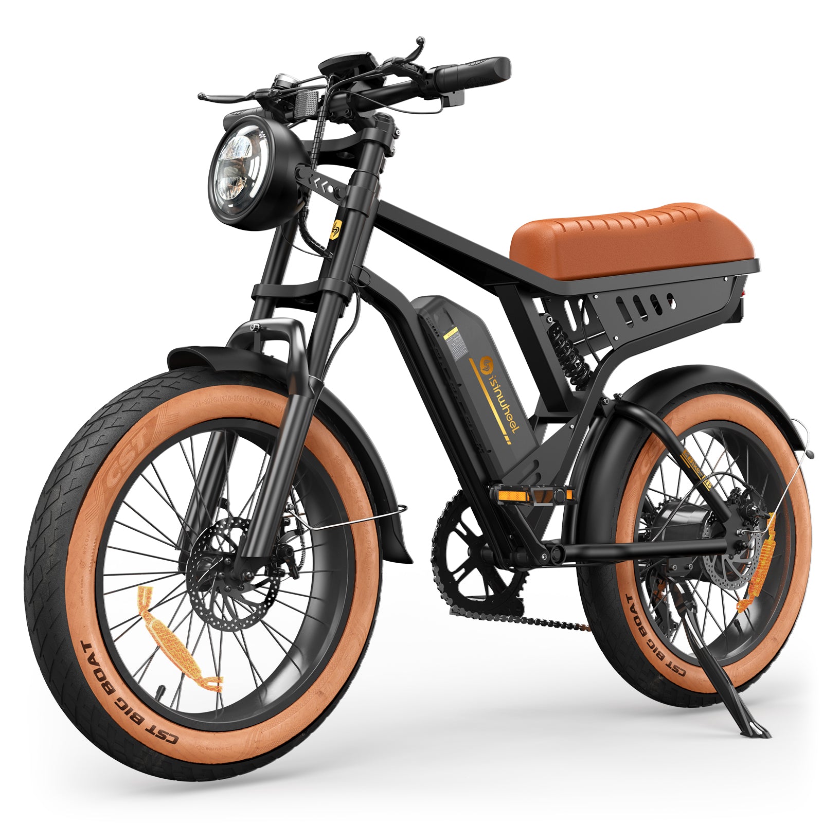 isinwheel R6 1000W Retro Electric Bike – iSinwheel Official Store
