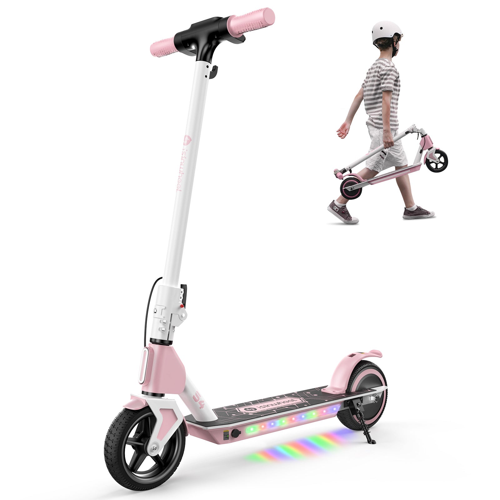 isinwheel S4 Electric Scooter for Kids Ages 6-14