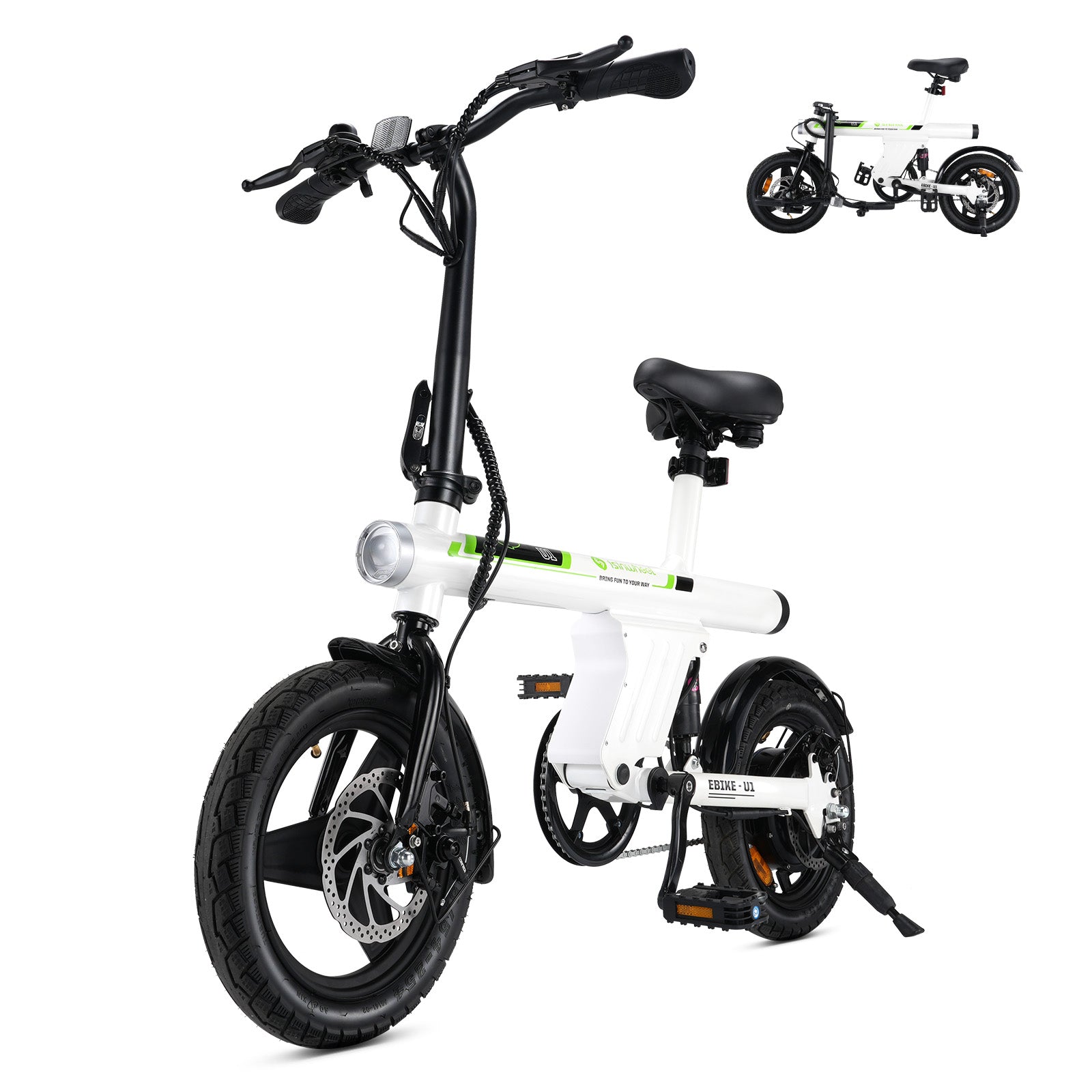 electric bicycle small isinwheel U1 Folding Electric Bike