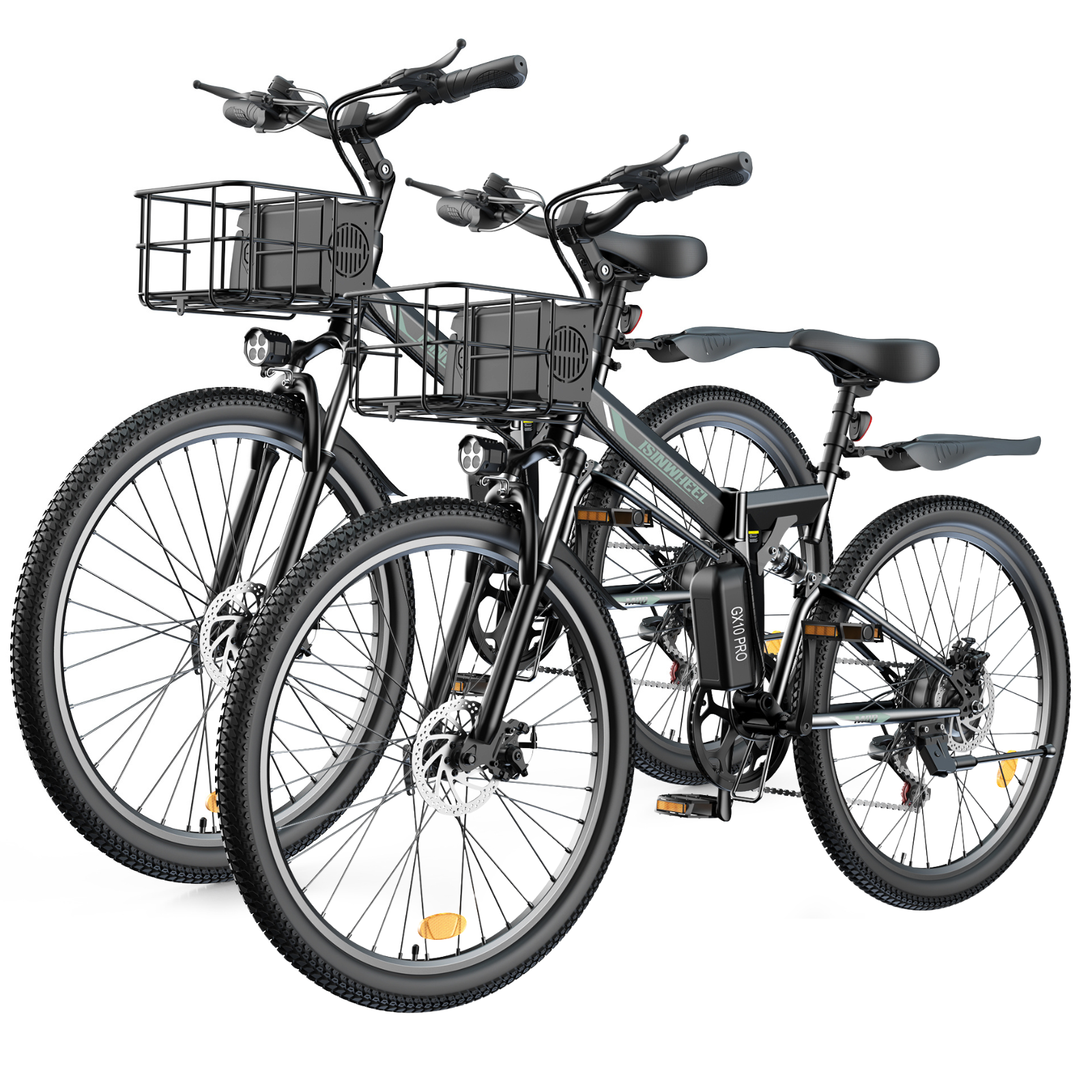 isinwheel M40 Folding Electric Bike with Basket - AU