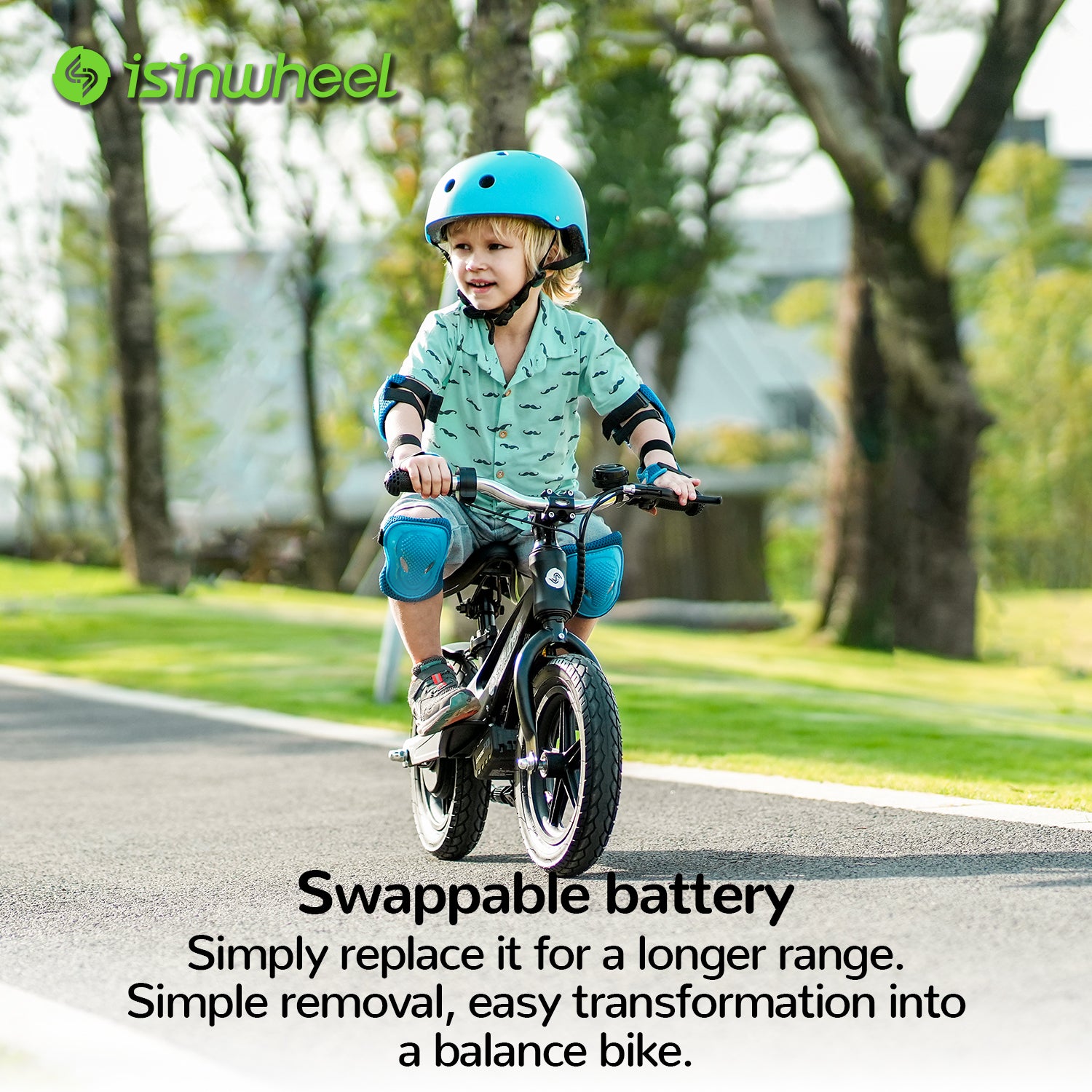 isinwheel SK12 Electric Bike for Kids