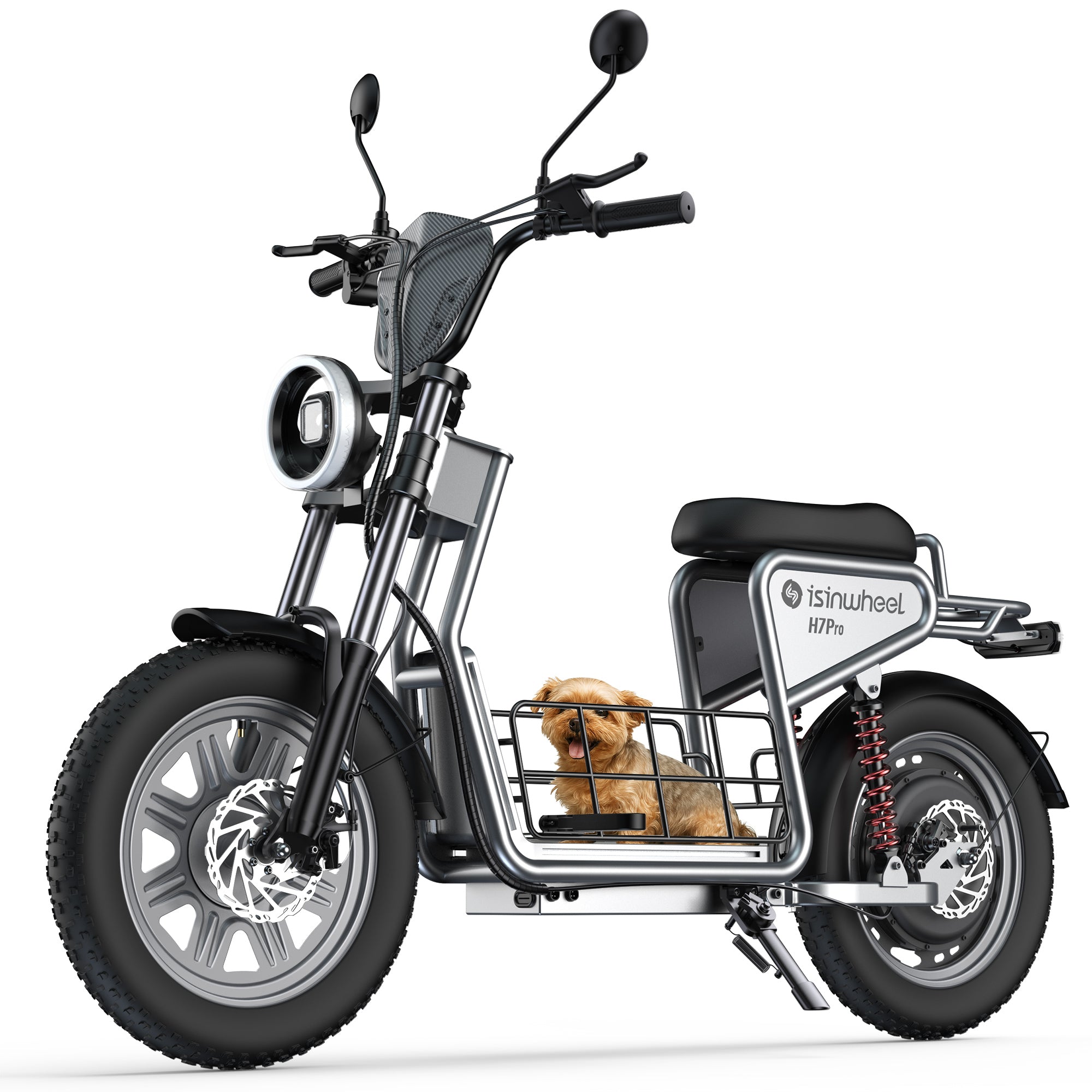 isinwheel H7Pro 1200W High-End Commuting Electric Scooter with Seat