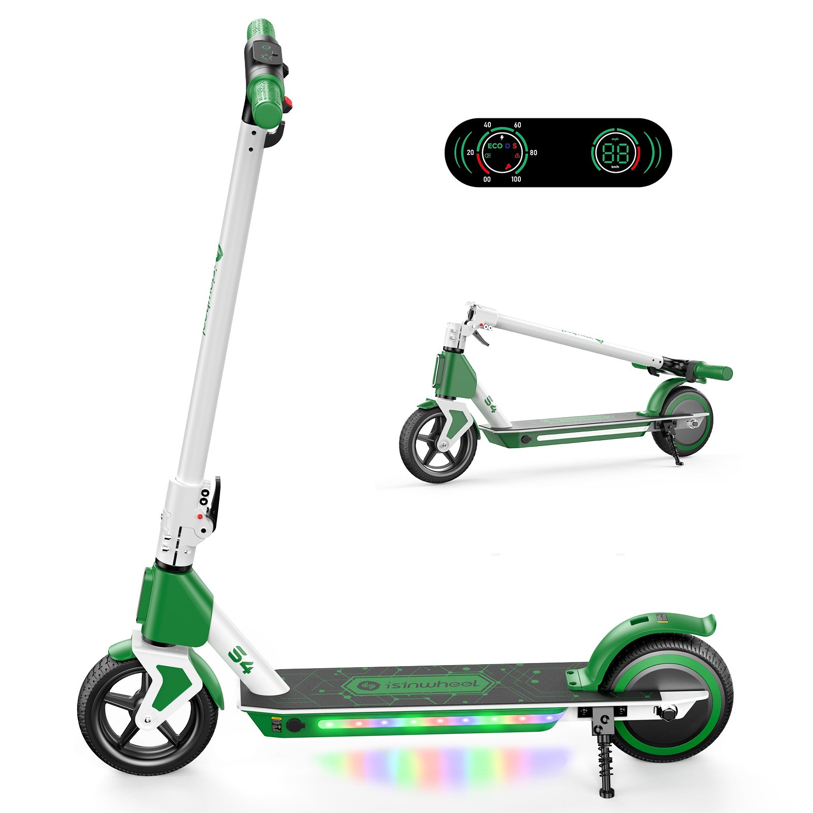 isinwheel S4 Electric Scooter for Kids Ages 6-14