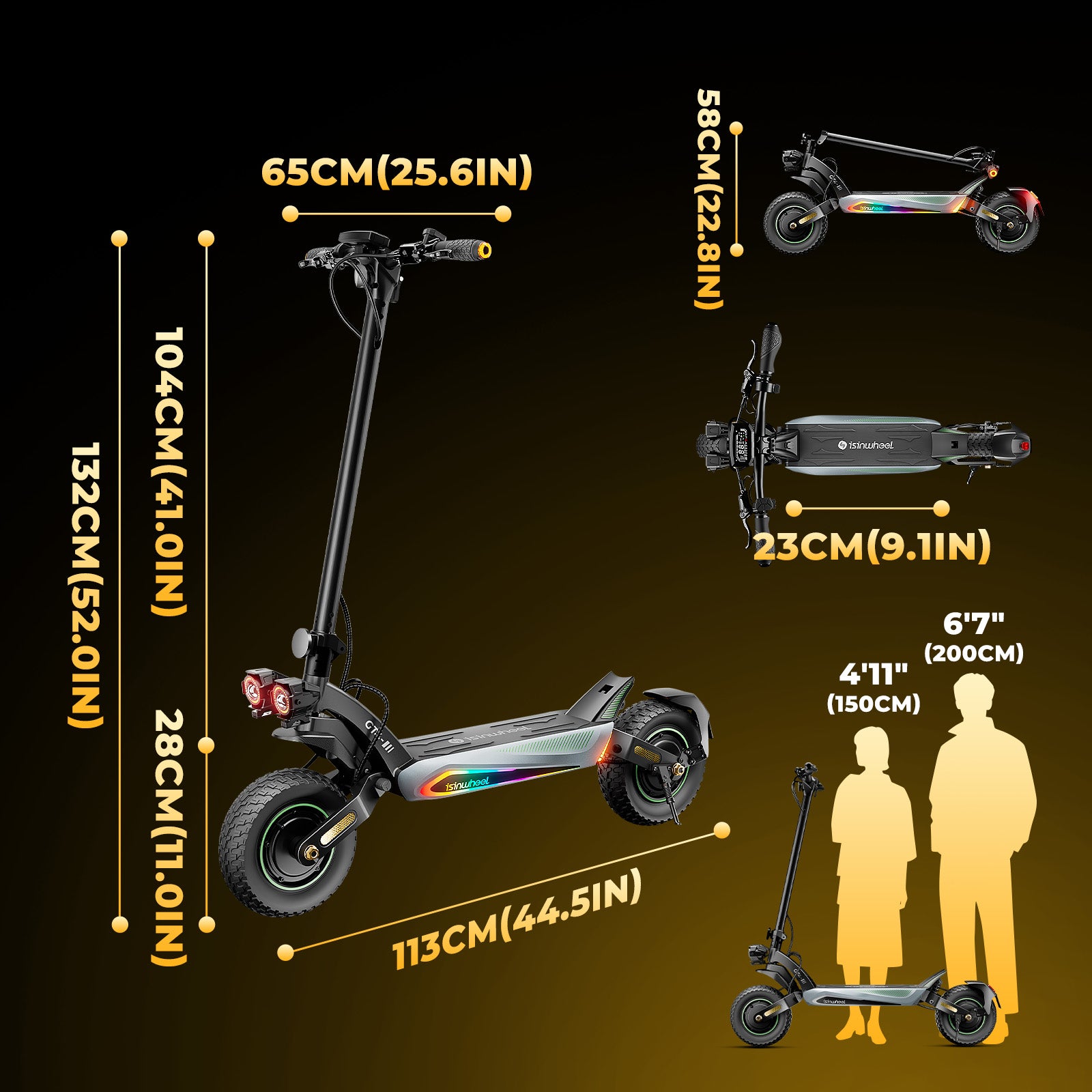 GT4 2400W Dual Motor Off-Road Electric Scooter