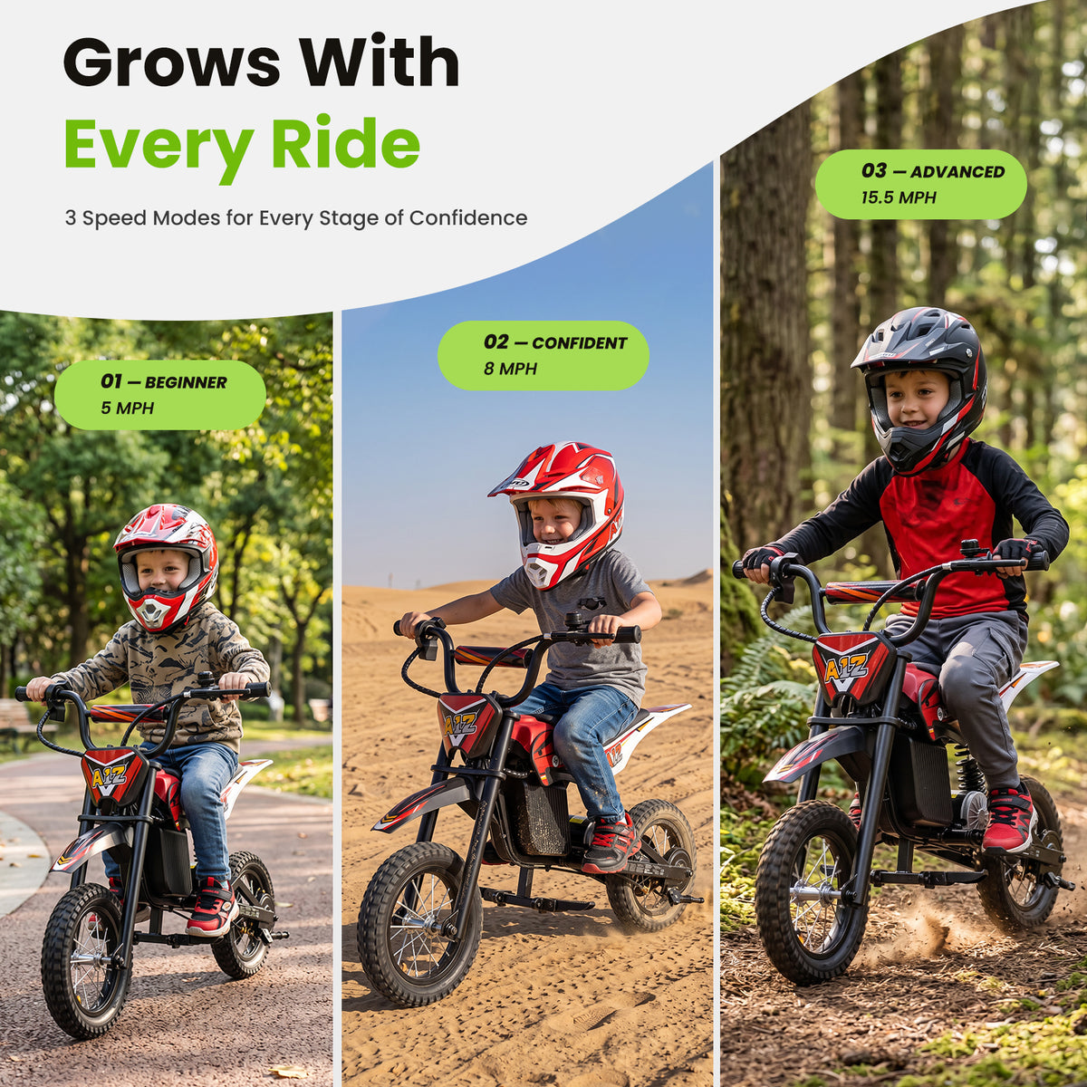 isinwheel A12 Electric Dirt Bike for Kids