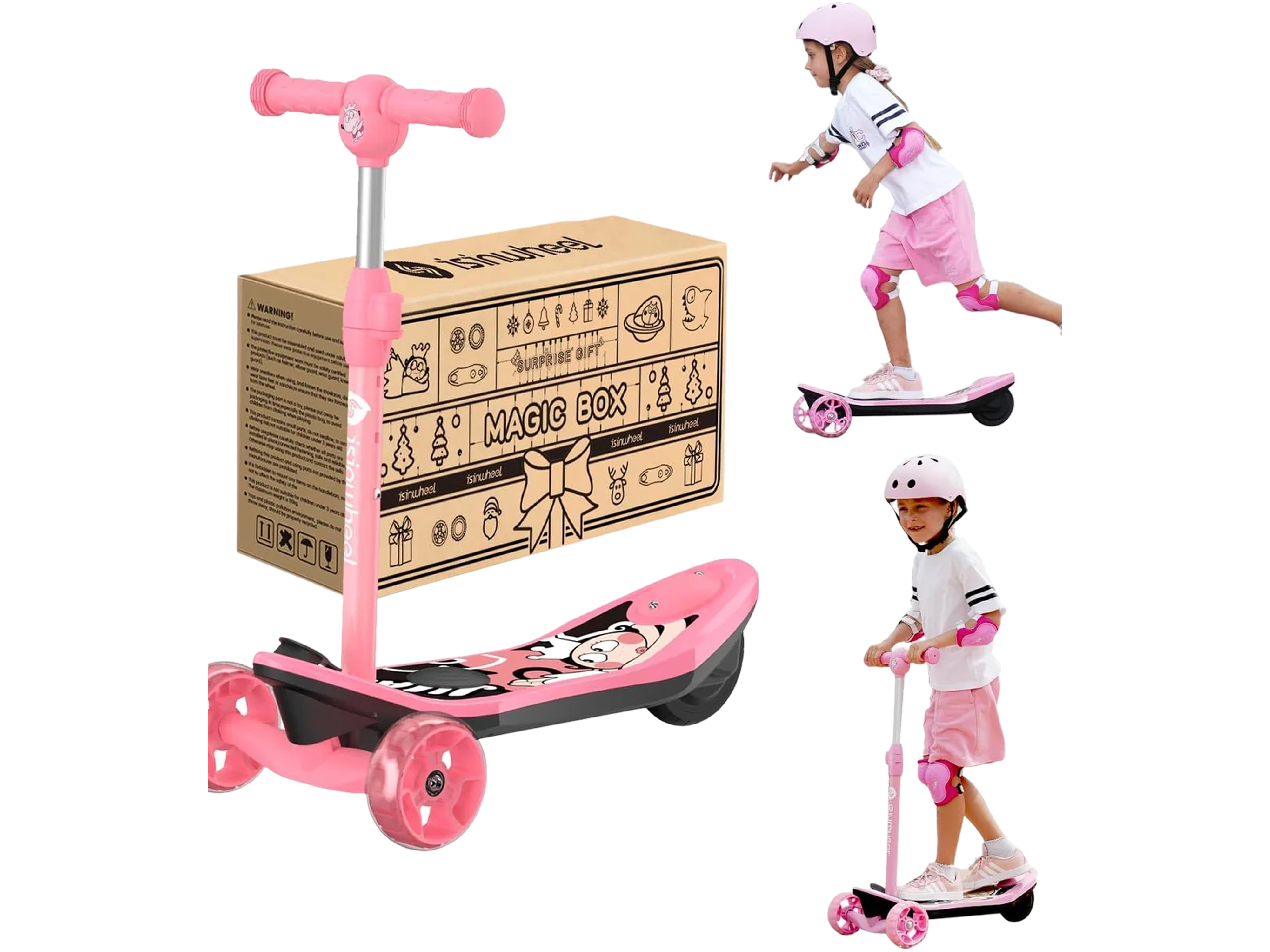 isinwheel 2-in-1 Mini Pro Electric Scooter for Kids