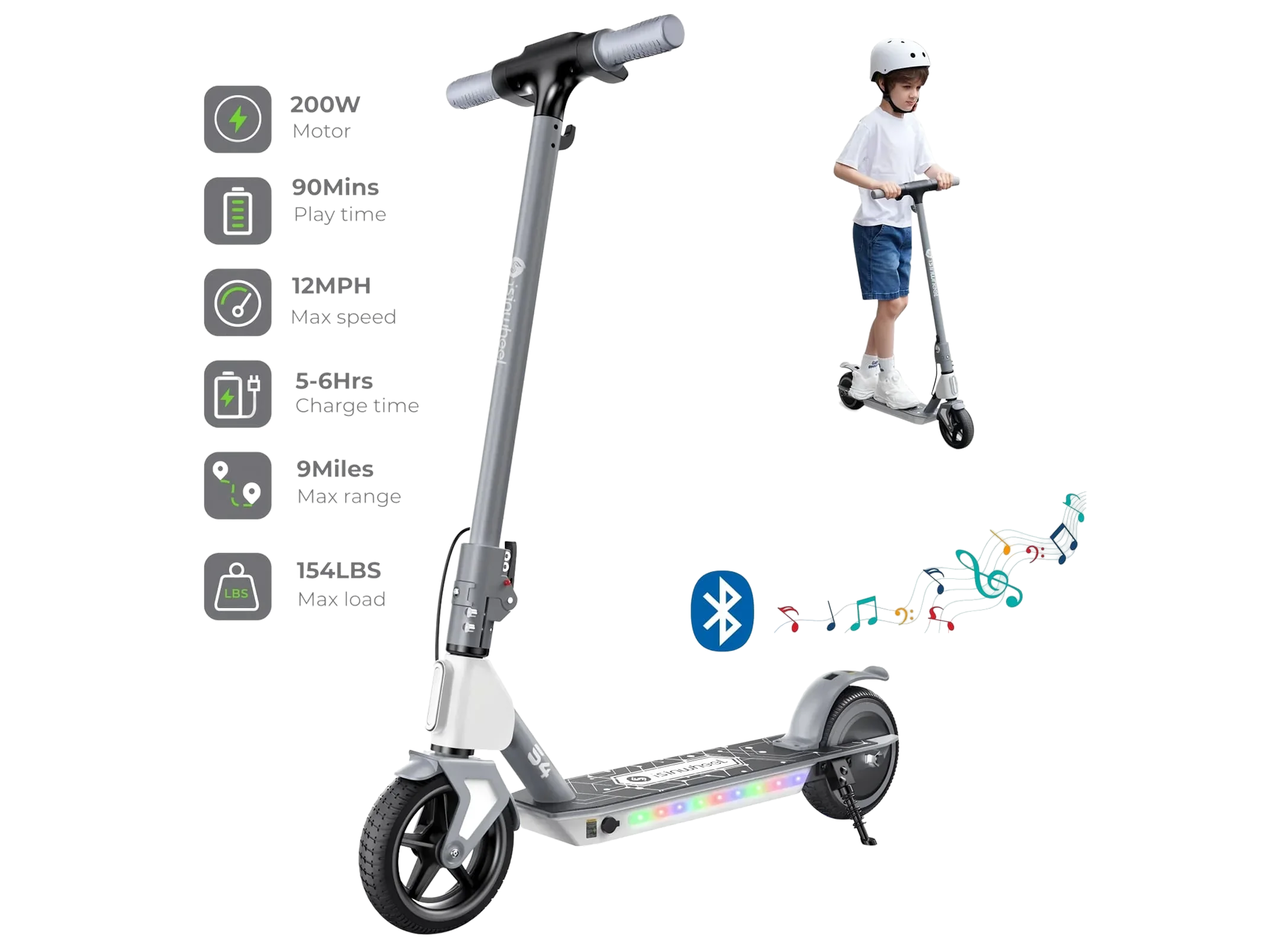 isinwheel S4 Electric Scooter for Kids