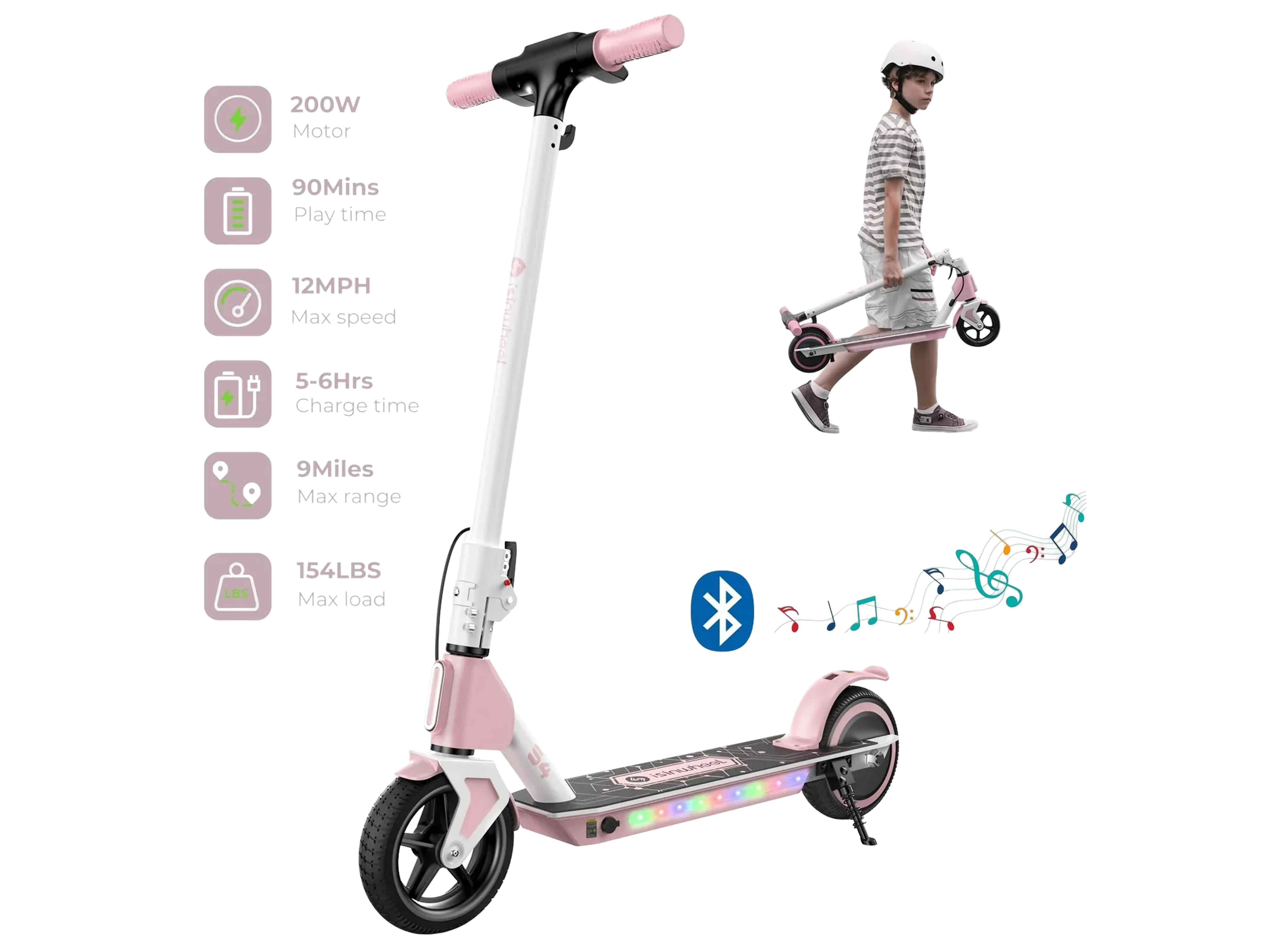 isinwheel S4 Electric Scooter for Kids