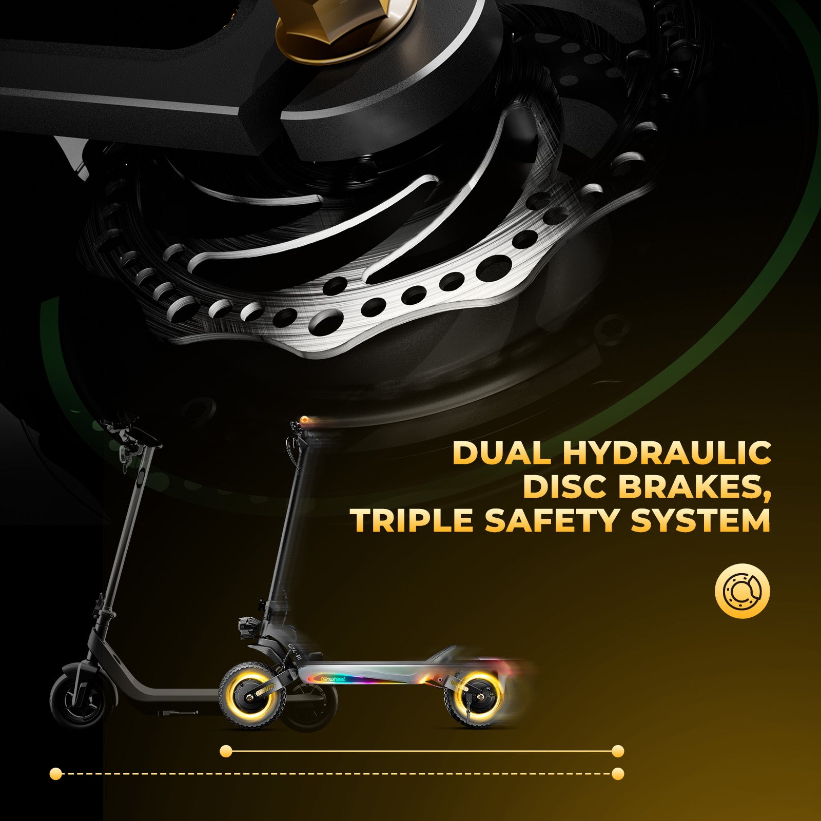 GT4 2400W Dual Motor Off-Road Electric Scooter