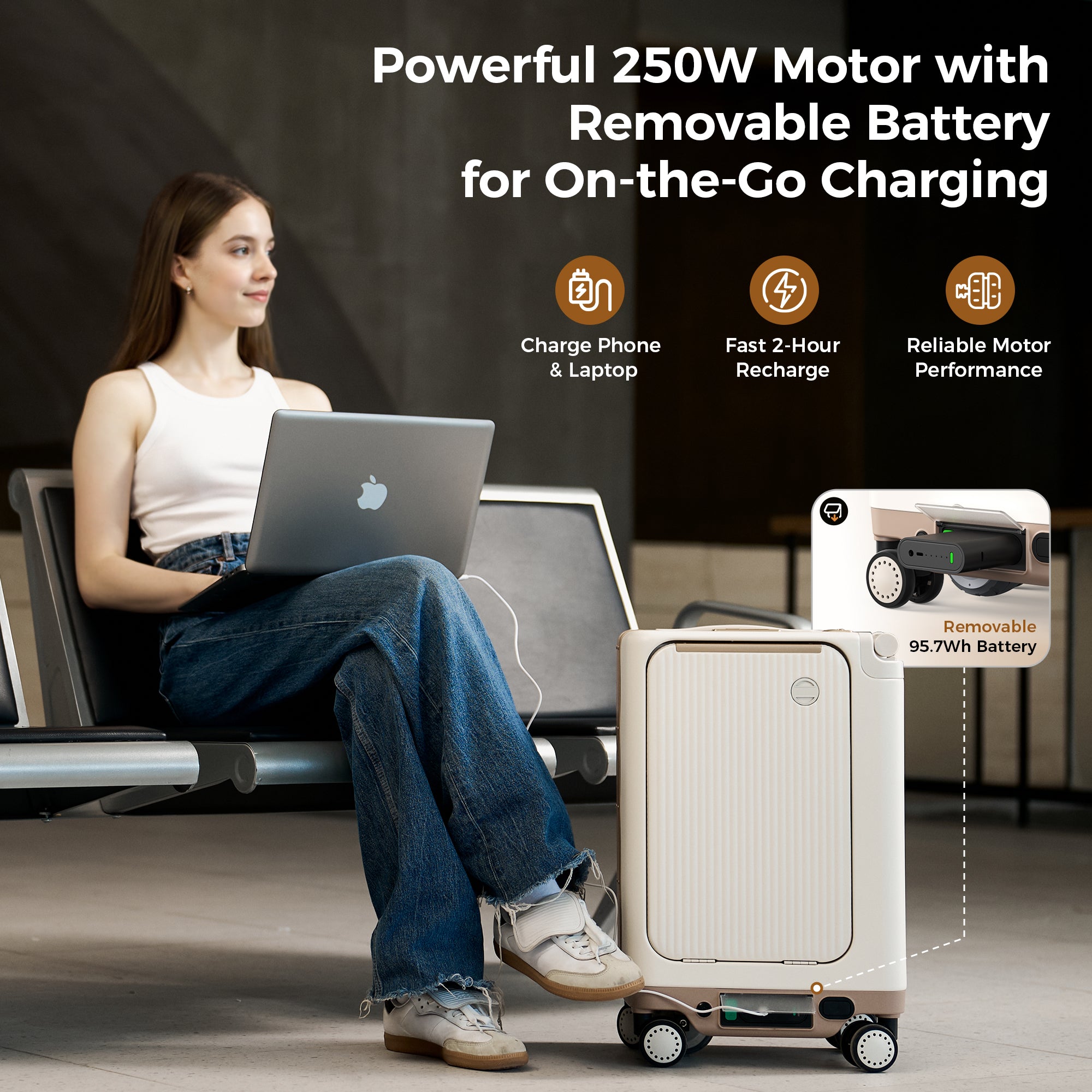 isinwheel Smart Rideable Luggage