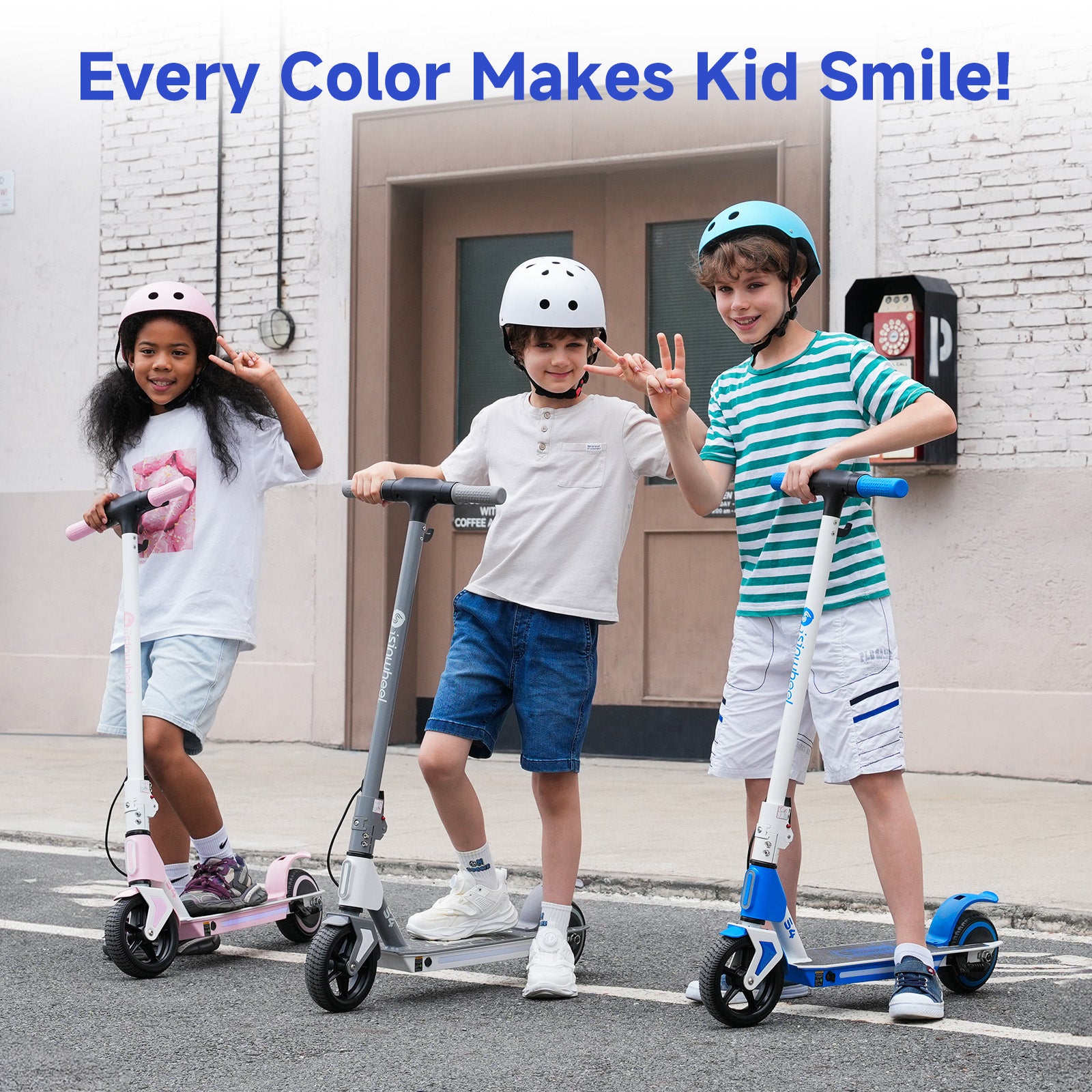 isinwheel S4 Electric Scooter for Kids Ages 6-14