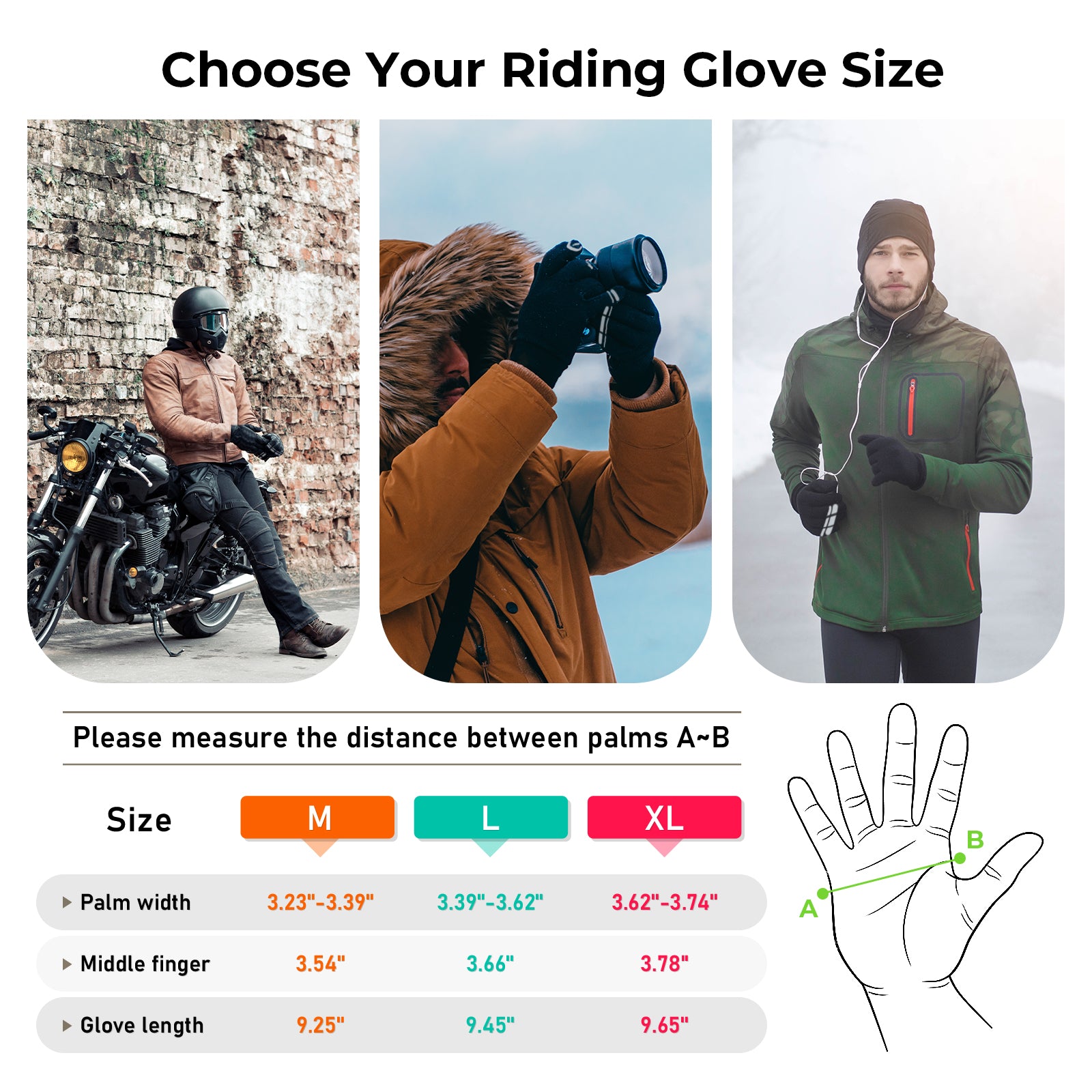 isinwheel Winter Gloves for Men Women