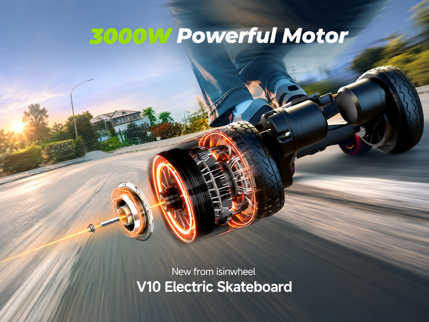 isinwheel V10 Electric Skateboard