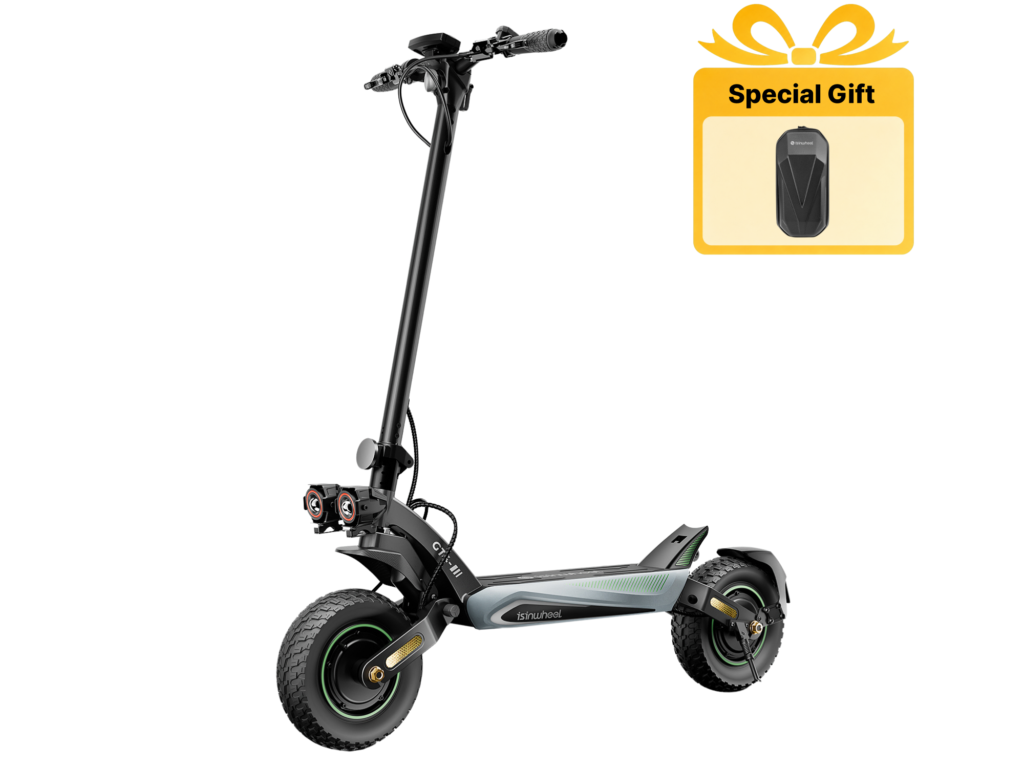 GT4 2400W Dual Motor Off-Road Electric Scooter