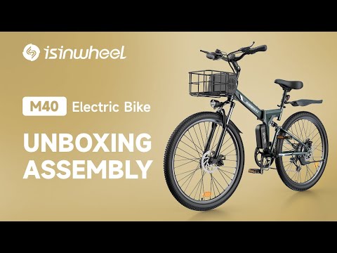 isinwheel M40 Folding Electric Bike with Basket - AU