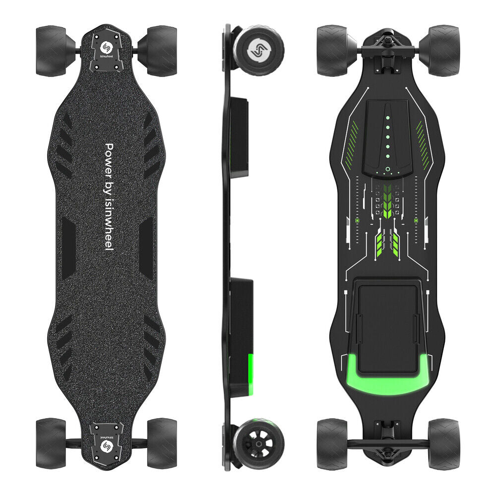isinwheel V8 Electric Skateboard with Portable Removable Battery & Remote Control