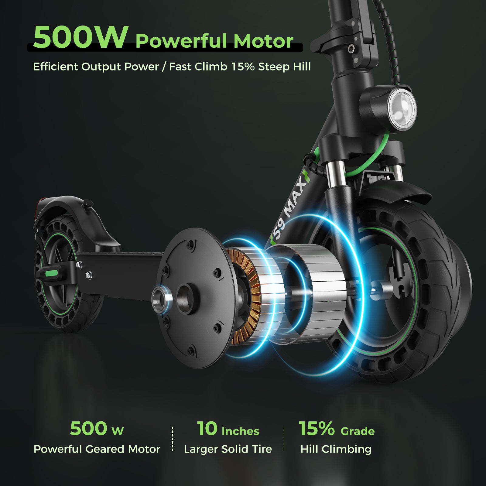 iSinwheel® S9Max 500W Upgraded Electric Scooter iSinwheel Official Store