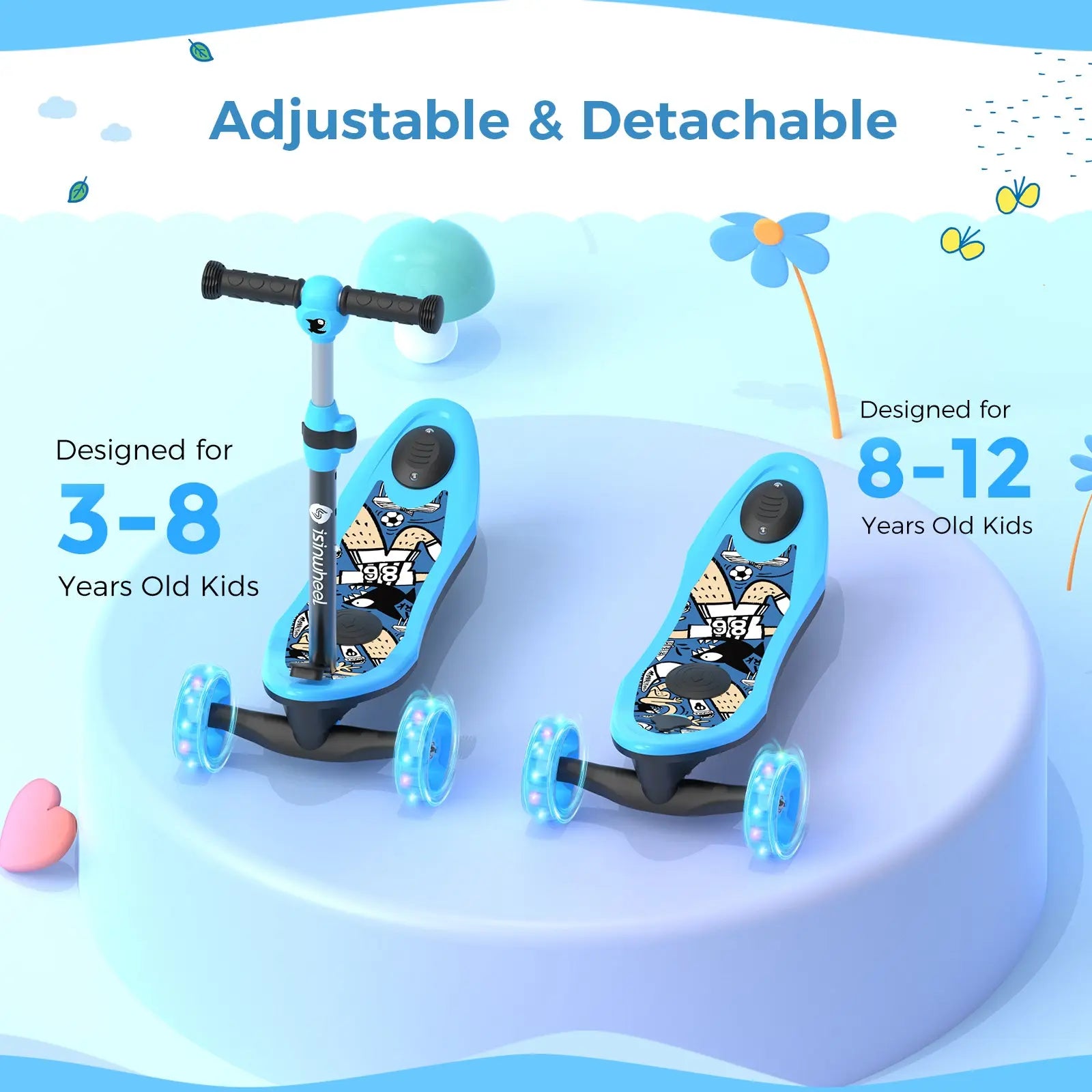 iSinwheel® 2in1 Electric Scooter
