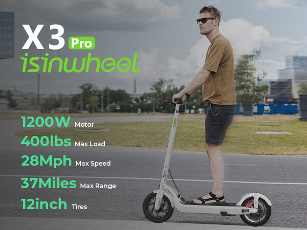 isinwheel | X3Pro Commuting Electric Scooter 1200W