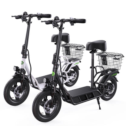 isinwheel Hyper X 700W Electric Scooter with Seat & Basket