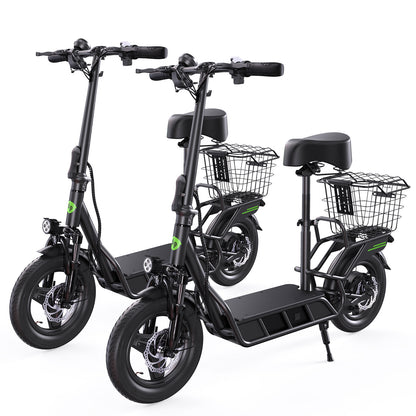 isinwheel Hyper X 700W Electric Scooter with Seat & Basket