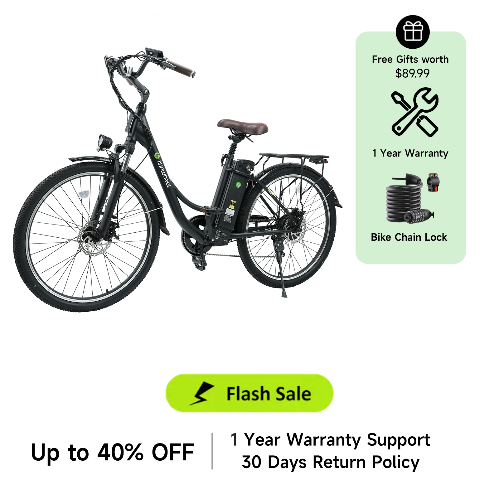 isinwheel U2 Electric Cruiser Bike