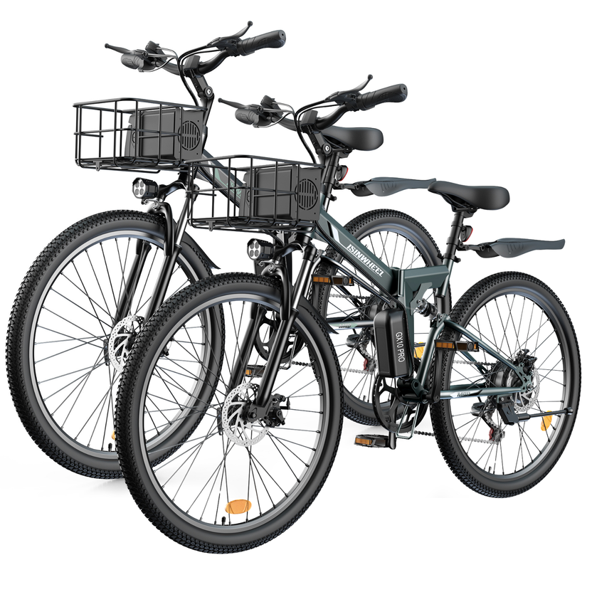 isinwheel M40 Folding Electric Bike with Basket - AU