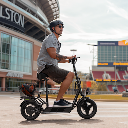isinwheel Hyper X 700W Electric Scooter with Seat & Basket