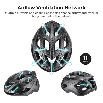 bike helmet with cooling fan Carbon Fiber Lightweight Mountain&Road Bicycle Helmet – iSinwheel Official Store