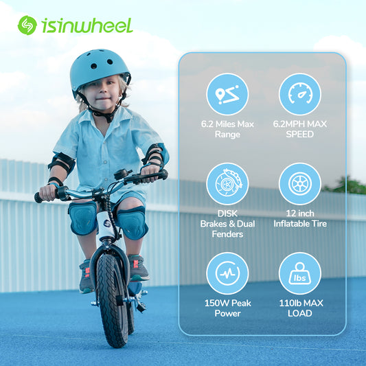 isinwheel SK12 Electric Bike for Kids