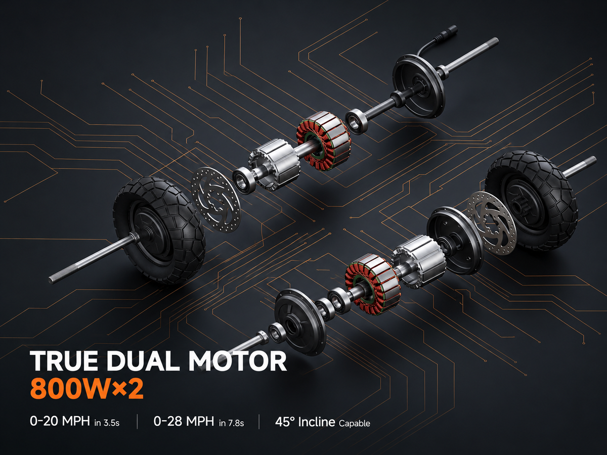 isiwheel GT1 Dual Motor Electric Scooter