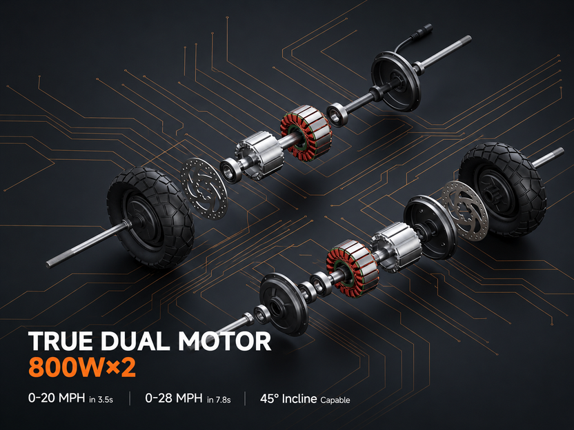 isiwheel GT1 Dual Motor Electric Scooter