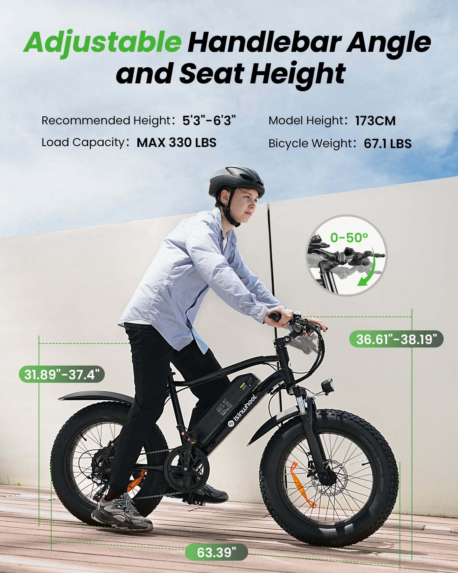 isinwheel M10Pro Electric Bike for Adults