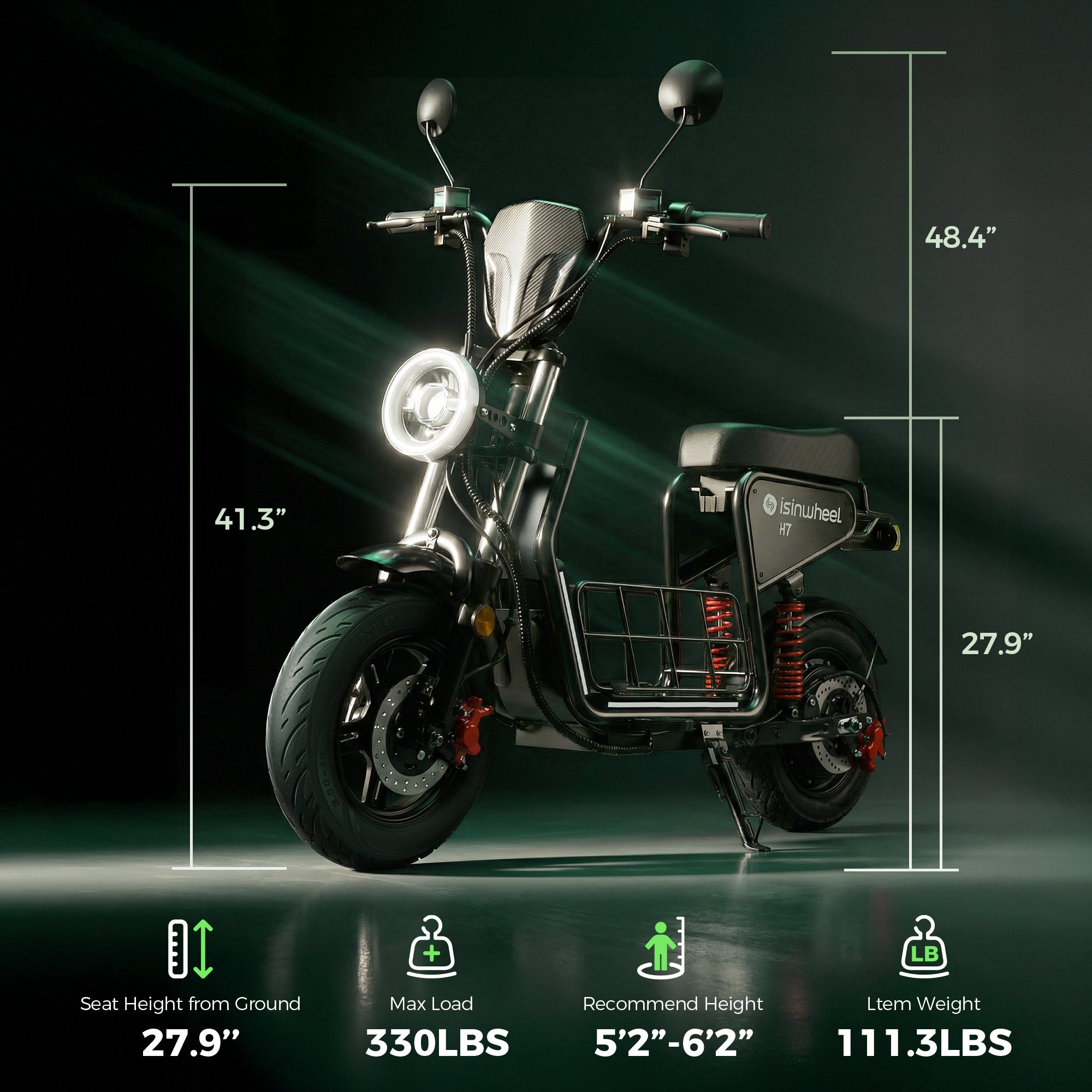 isinwheel H7 High-End Commuting Electric Scooter – iSinwheel