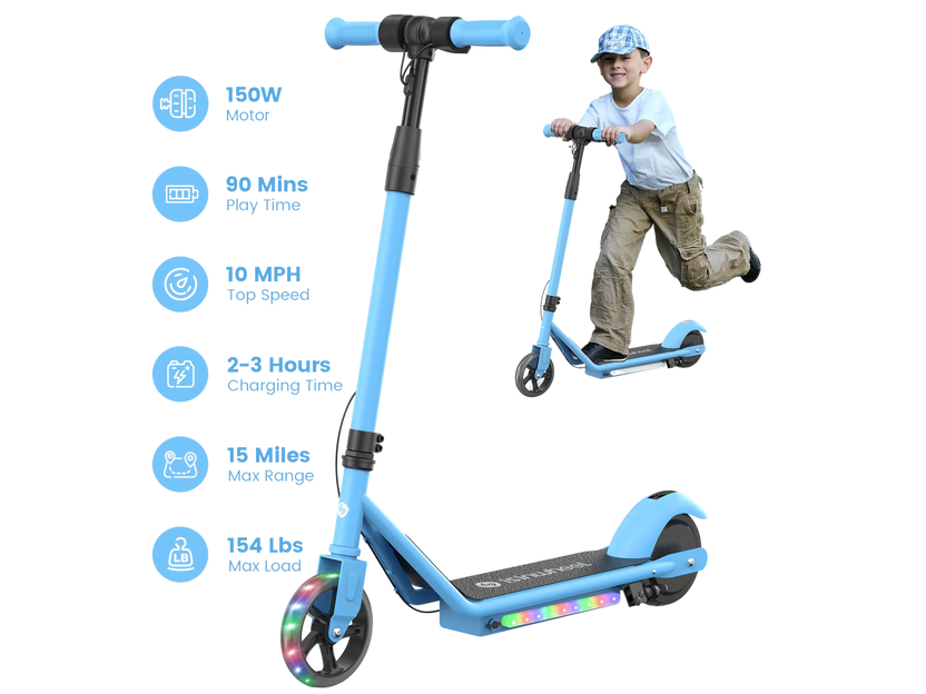 isinwheel S2 Electric Scooter for Kids Ages 6-14