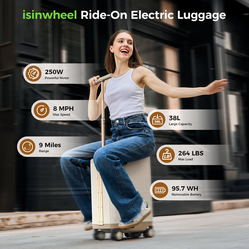 isinwheel Smart Rideable Luggage