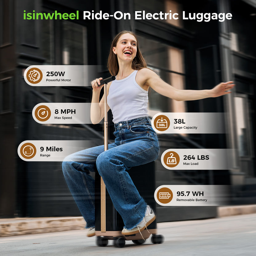 isinwheel Smart Rideable Luggage