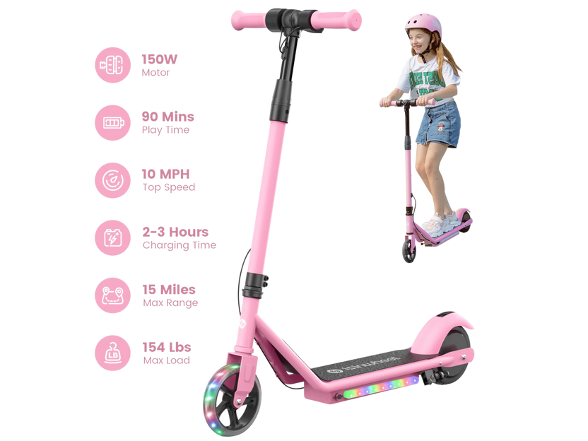 isinwheel S2 Electric Scooter for Kids Ages 6-14