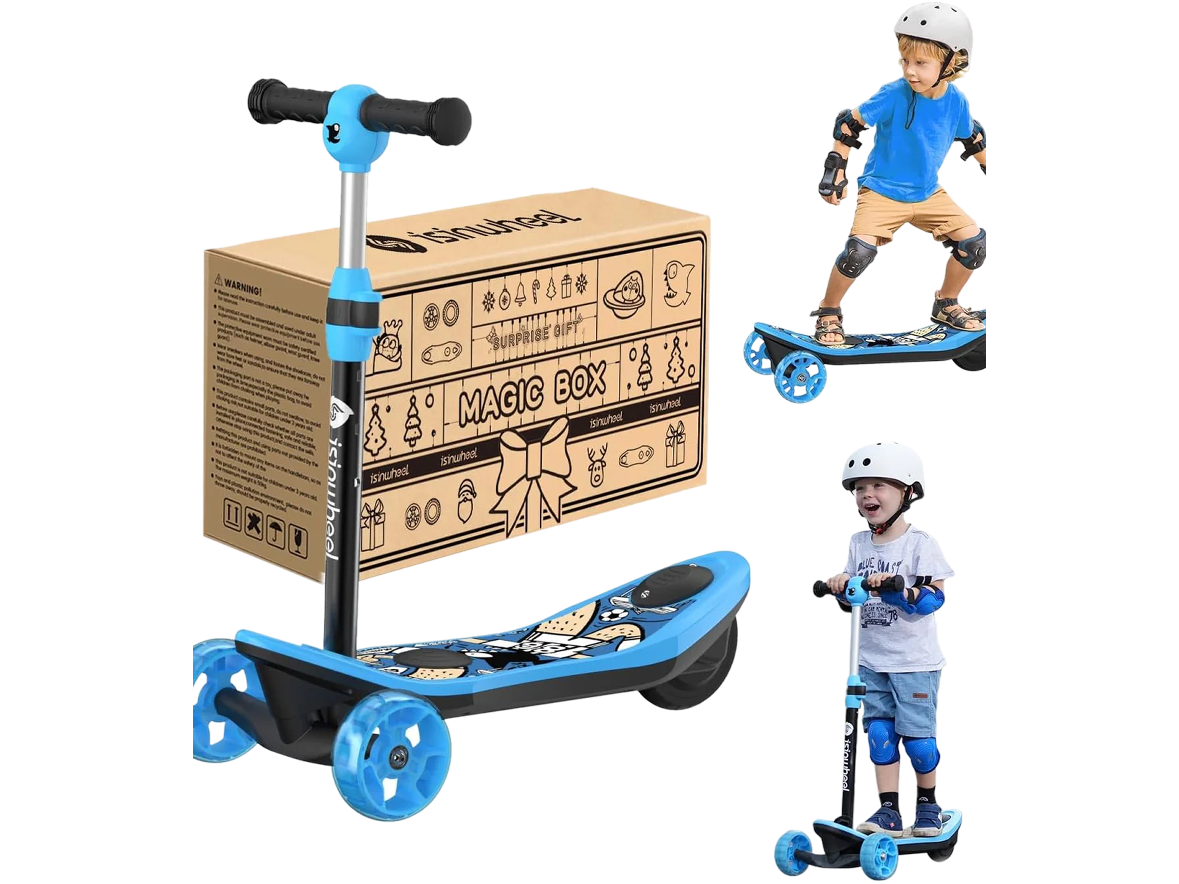 isinwheel 2-in-1 Mini Pro Electric Scooter for Kids