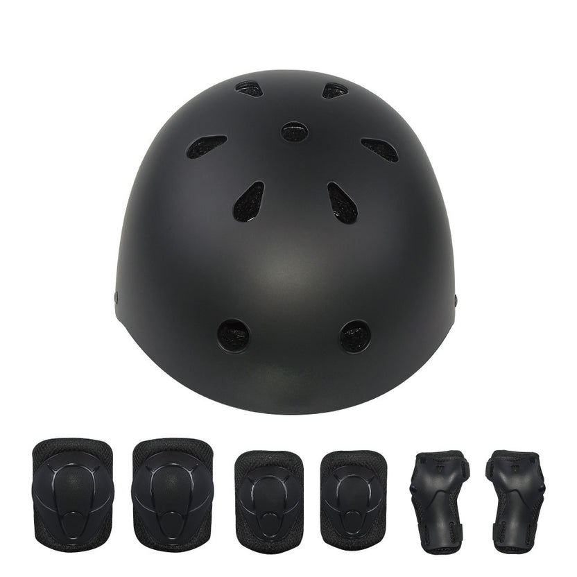 isinwheel Kids Bike Helmet Set Skateboard Knee Pads Wrist Guards