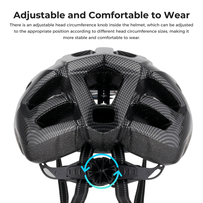 Carbon Fiber Lightweight Mountain&Road Bicycle Helmet