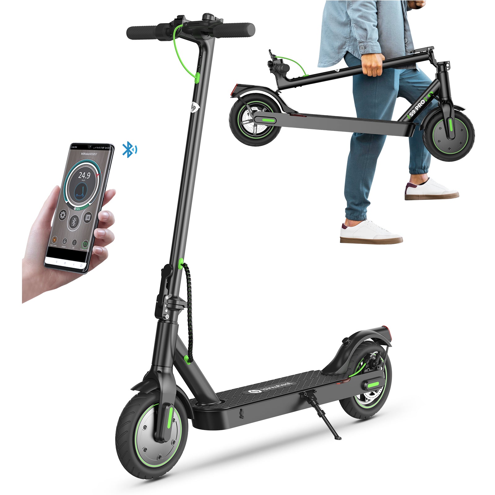 isinwheel S9 Pro Pneumatic Tire Electric Scooter 5