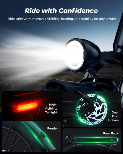 isinwheel U8 Plus Electric Bike for Adults