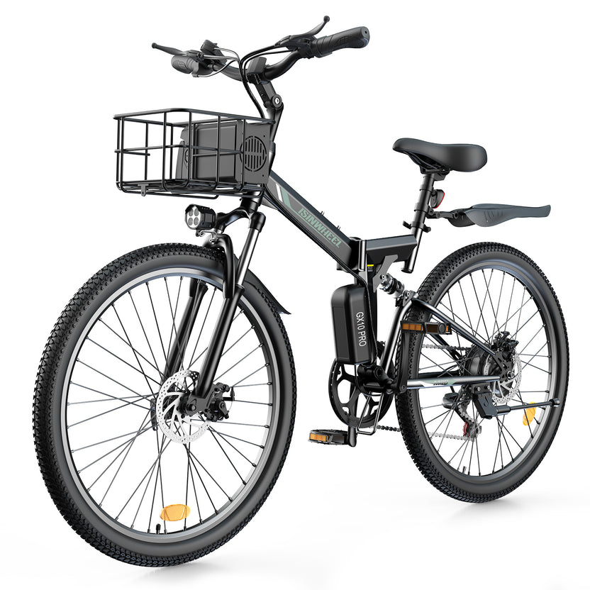 isinwheel M40 Folding Electric Bike with Basket - AU