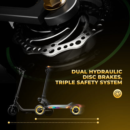 GT4 2400W Dual Motor Off-Road Electric Scooter