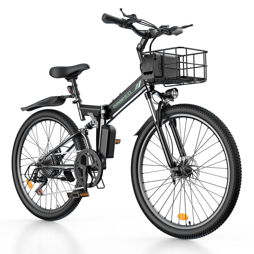 isinwheel M40 Folding Electric Bike with Basket - AU