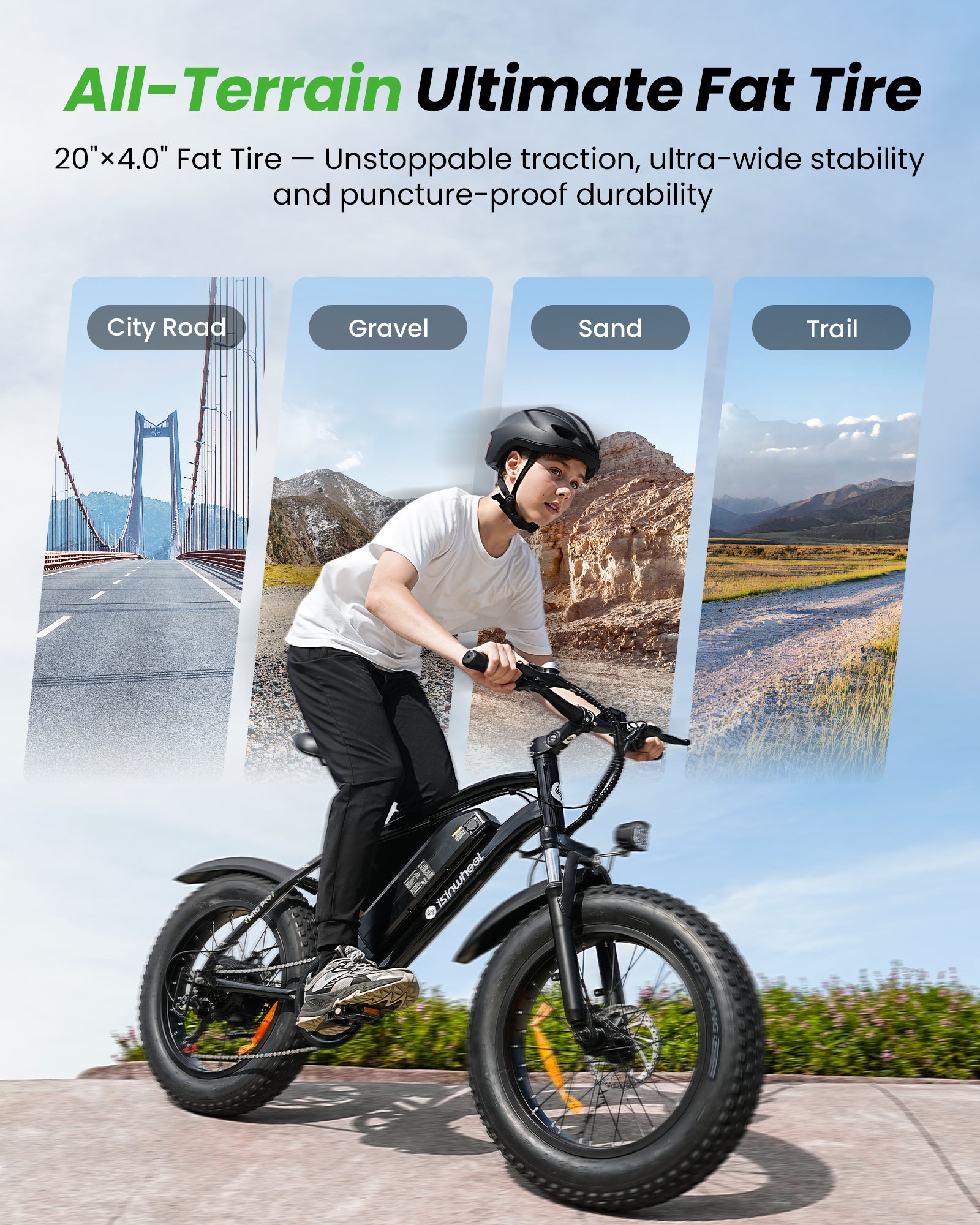 isinwheel M10Pro Electric Bike for Adults